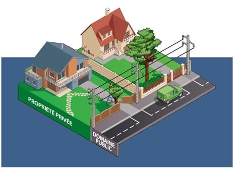 Elagage près des lignes électriques : situation 1