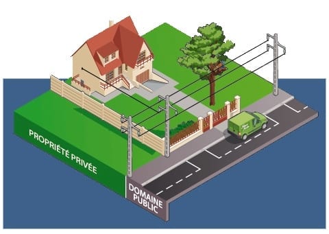 Elagage près des lignes électriques : situation 3