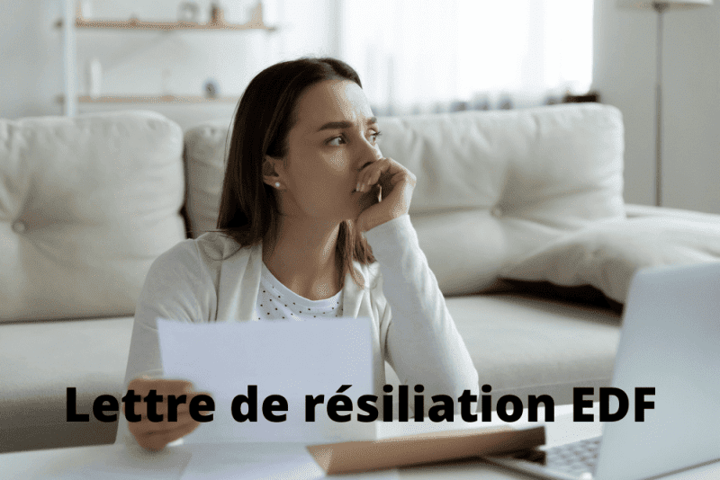 Lettre de résiliation EDF