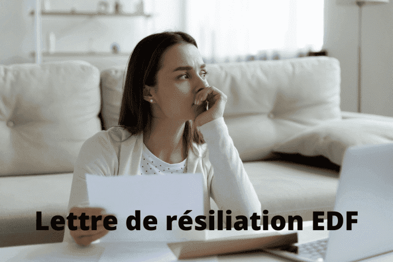 Lettre résiliation EDF