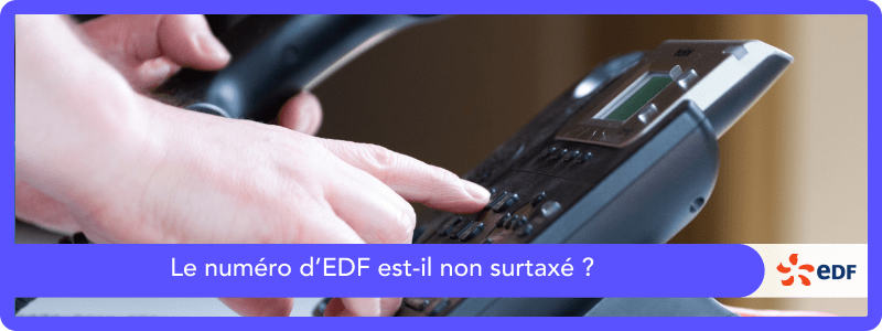 numéro non surtaxé EDF