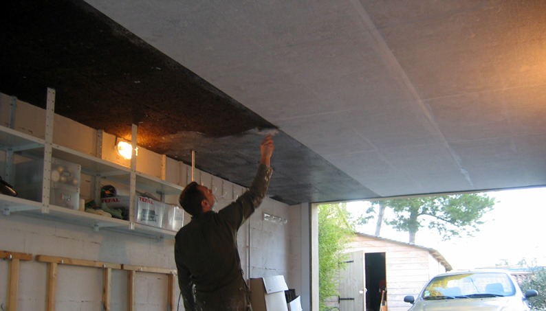 Isolation plafond de garage  Isoler toit garage - Isolution 1€ Val de Marne