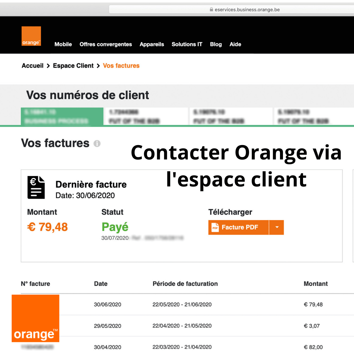 Espace client Orange
