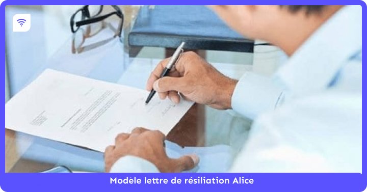 Lettre de résiliation Alice