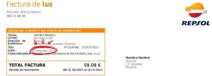 cups repsol factura luz