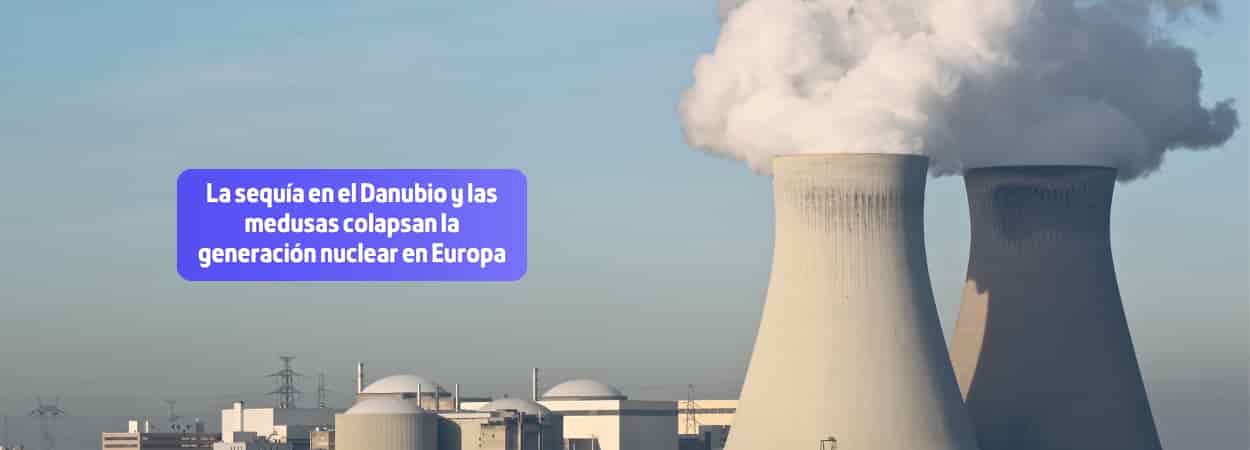 La sequía en el Danubio y las medusas colapsan la generación nuclear en Europa