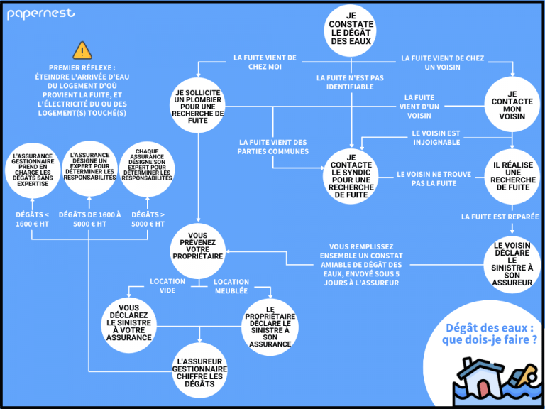 Comment gérer un dégât des eaux