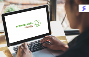 Laptop mit Schwarzwald Energy