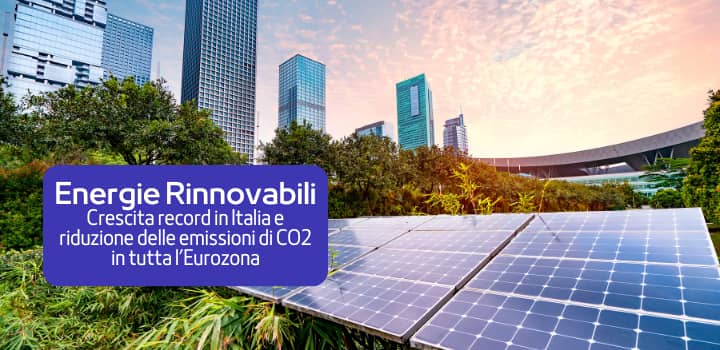 Italia: Crescita record delle Energie Rinnovabili (+25%) e Riduzione delle Emissioni di CO2 (-6%)