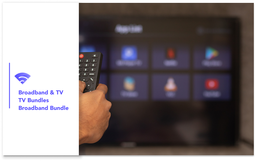 Watch Tv with a broadband and tv package