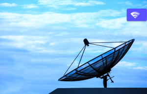 Broadband connection satellite