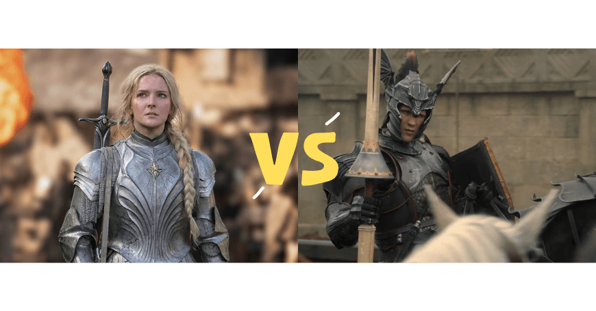 Dragões VS Orcs: quem vence a batalha entre A Casa do Dragão e Os Anéis de Poder?