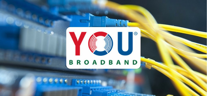 YOU Broadband logo on an image