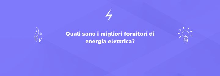 Quali sono i migliori fornitori di energia elettrica?