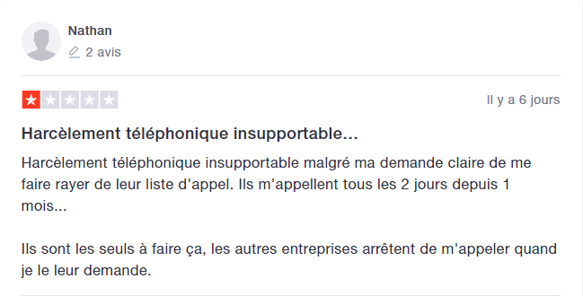 Avis Engie démarchage abusif