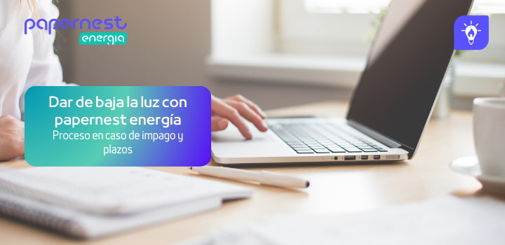 dar de baja la luz con papernest energía