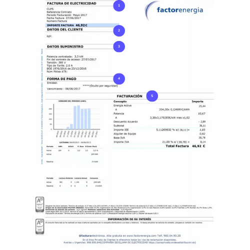 Factura Factor Energía