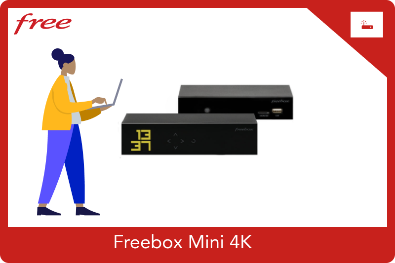 TELECOMMANDE FREEBOX MINI 4K DECODEUR FREE FREE BOX INTERNET TELE